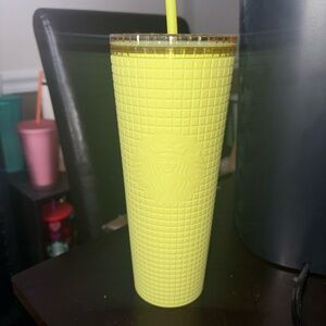 Pastel Yellow Starbucks Tumbler
